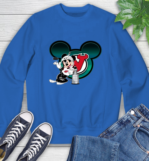 NHL New Jersey Devils Stanley Cup Mickey Mouse Disney Hockey T Shirt Sweatshirt 8