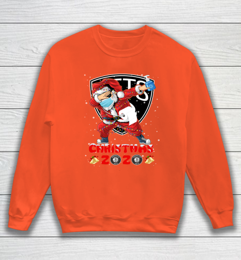 Brooklyn Nets Funny Santa Claus Dabbing Christmas 2020 NBA Sweatshirt 3