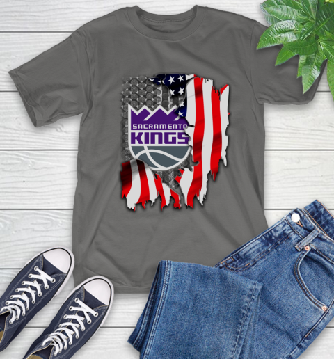 Sacramento Kings NBA Basketball American Flag T-Shirt 10