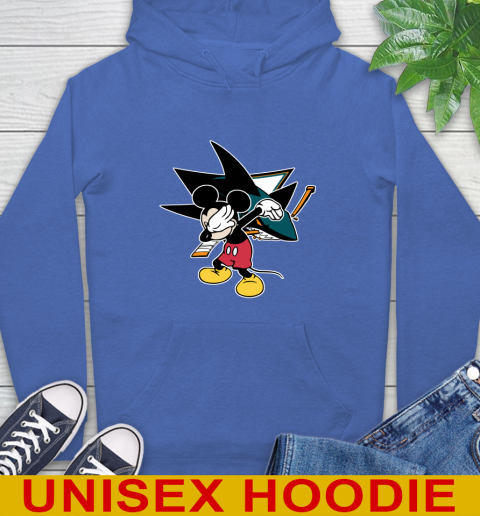 San Jose Sharks NHL Hockey Dabbing Mickey Disney Sports Hoodie 9