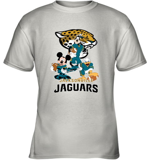Mickey Donald Goofy The Three Jacksonville Jaguars Football Youth T-Shirt