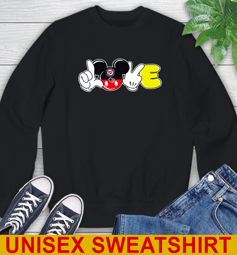 Washington Nationals MLB Baseball Love Mickey Disney Sports Sweatshirt 2