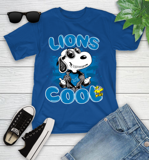 NFL Football Detroit Lions Cool Snoopy Shirt Youth T-Shirt 10