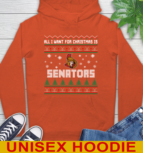 Ottawa Senators NHL Hockey All I Want For Christmas Is My Team Sports 16