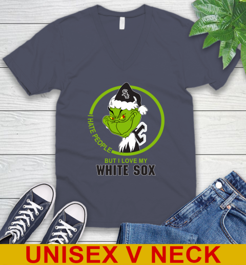 Chicago White Sox MLB Grinch I Hate People But I Love My Favorite Baseball Team 56