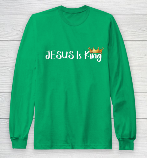 Jesus Is King Shirt Religious Christian Long Sleeve T-Shirt 4