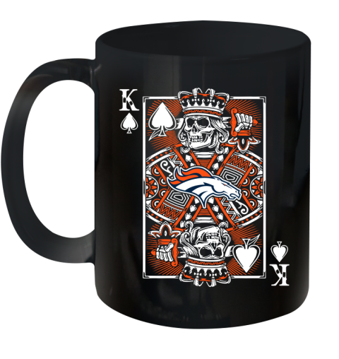 Denver Broncos NFL Football The King Of Spades Death Cards Shirt Ceramic Mug 11oz