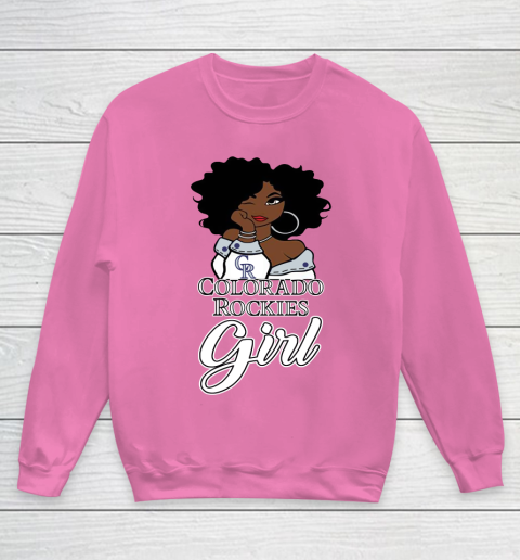 Colorado Rockiess Girl MLB Youth Sweatshirt 7