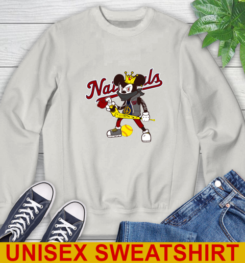 Washington Nationals MLB Baseball Mickey Peace Sign Sports Sweatshirt 12