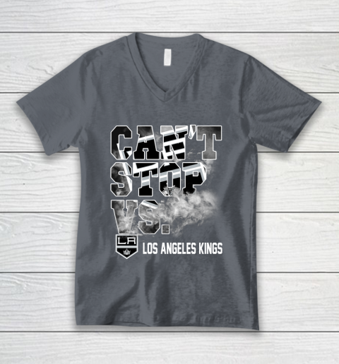 NHL Los Angeles Kings Hockey Can't Stop Vs V-Neck T-Shirt 4