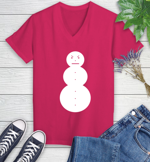 Jeezy Snowman Women's V-Neck T-Shirt 9