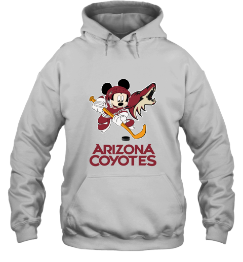 NHL Hockey Mickey Mouse Team Arizona Coyotes Hoodie