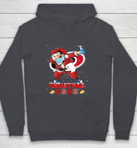 Carolina Hurricanes Funny Santa Claus Dabbing Christmas 2020 NHL Youth Hoodie 5