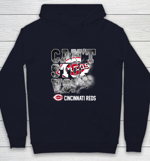 MLB Cincinnati Reds Baseball Can't Stop Vs Cincinnati Reds Youth Hoodie 2
