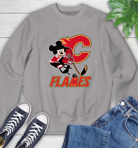 NHL Calgary Flames Mickey Mouse Disney Hockey T Shirt Sweatshirt 5