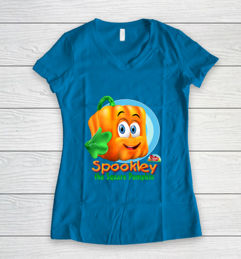Spookley the Square Pumpkin Character Women's V-Neck T-Shirt 7