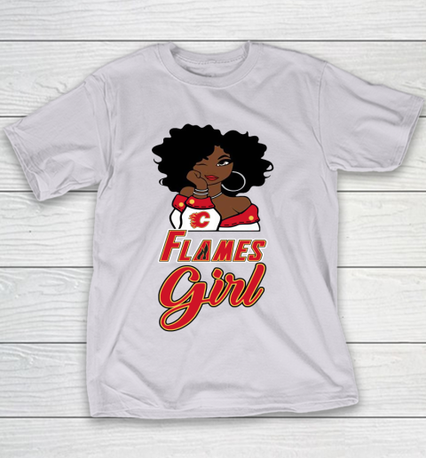 Calgary Flames Girl NHL Youth T-Shirt 5