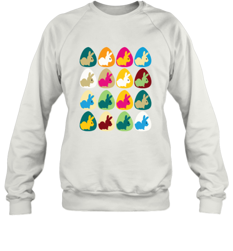 Easter Rabbit Inside Easter Egg Color Combination Sweatshirt