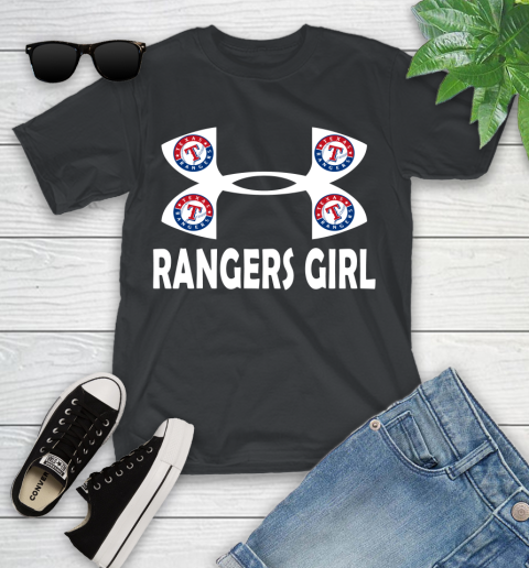MLB Texas Rangers Under Armour Baseball Sports Youth T-Shirt