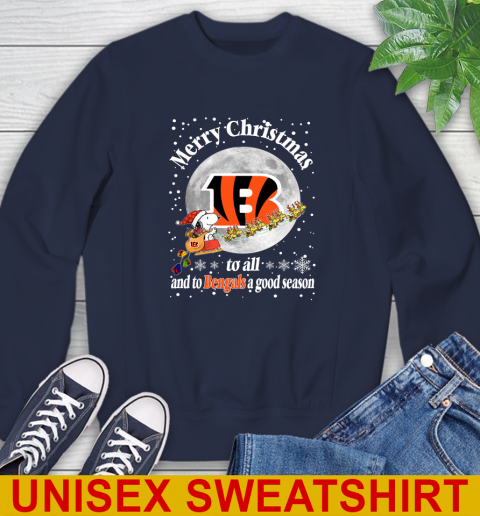 Cincinnati Bengals Merry Christmas To All And To Bengals A Good Season NFL Football Sports Sweatshirt 2