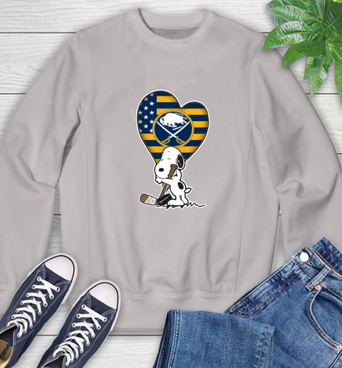 Buffalo Sabres NHL Hockey The Peanuts Movie Adorable Snoopy Sweatshirt 12
