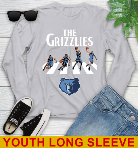 NBA Basketball Memphis Grizzlies The Beatles Rock Band Shirt Youth Long Sleeve - Image 6