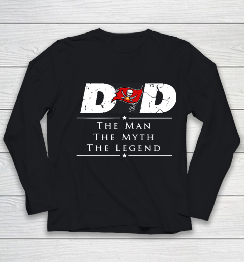 Tampa Bay Buccaneers NFL Football Dad The Man The Myth The Legend Youth Long Sleeve