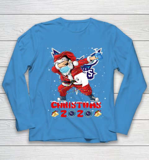 Charlotte Hornets Funny Santa Claus Dabbing Christmas 2020 NBA Youth Long Sleeve 5
