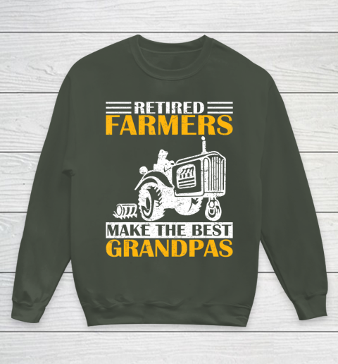 GrandFather gift shirt Retired Farmer Tractor Make The Best Grandpa Retirement Gift T Shirt Youth Sweatshirt 8