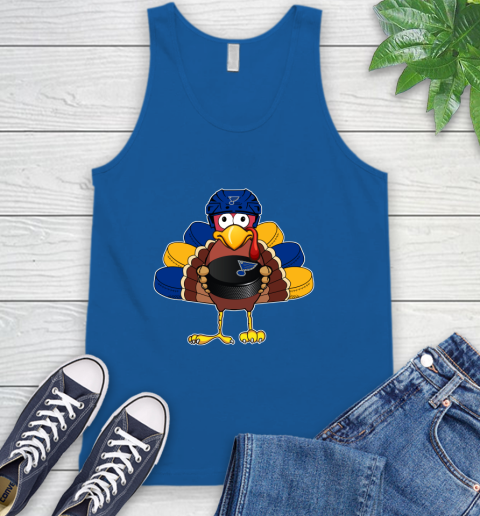 St.Louis Blues Turkey Thanksgiving Day Tank Top 5