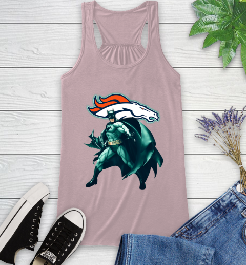 NFL Batman Football Sports Denver Broncos Racerback Tank 11