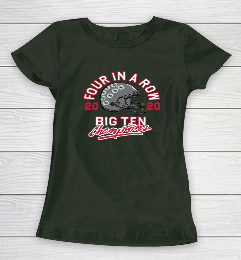 OSU 2020 Big Ten Champions 2020 Four In A Row Women's T-Shirt 4