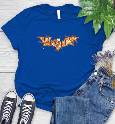 NHL New Jersey Devils Batman Logo DC Hockey Sports Shirts Women's T-Shirt 12