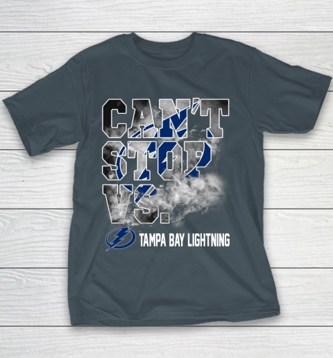 NHL Tampa Bay Lightning Hockey Can't Stop Vs Youth T-Shirt 5