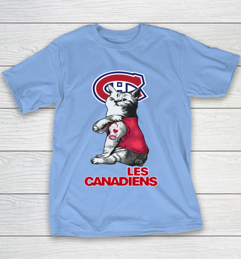 NHL My Cat Loves Montreal Canadiens Hockey Youth T-Shirt 8