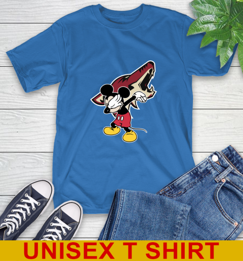 Arizona Coyotes NHL Hockey Dabbing Mickey Disney Sports T-Shirt 9