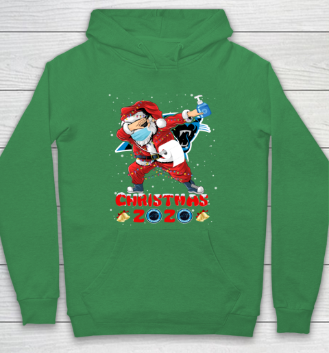 Carolina Panthers Funny Santa Claus Dabbing Christmas 2020 NFL Hoodie 5