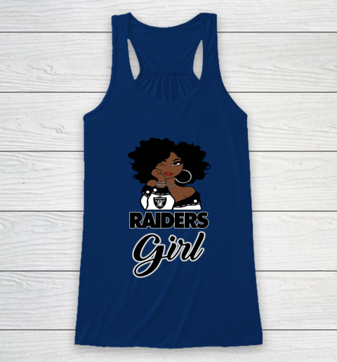 Oakland Raiders Girl NFL Racerback Tank - Image 8