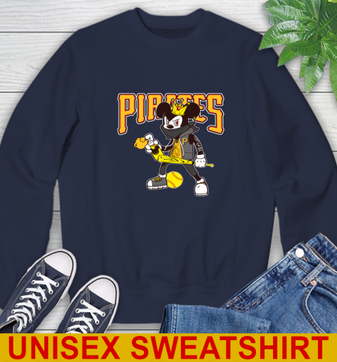 Pittsburgh Pirates MLB Baseball Mickey Peace Sign Sports Sweatshirt 3