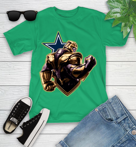NFL Thanos Avengers Endgame Football Sports Dallas Cowboys Youth T-Shirt 6
