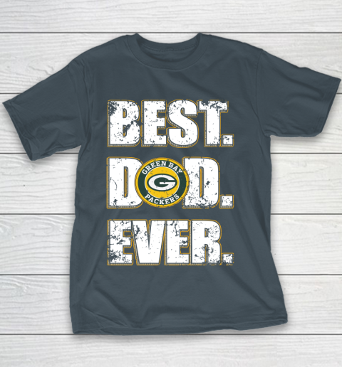 NFL Green Bay Packers Football Best Dad Ever Family Shirt Youth T-Shirt 5
