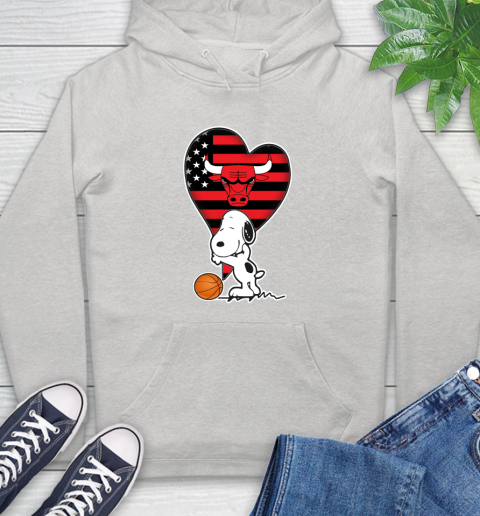 Chicago Bulls NBA Basketball The Peanuts Movie Adorable Snoopy Hoodie