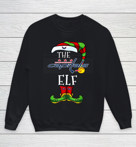 Washington Capitals Christmas ELF Funny NHL Youth Sweatshirt