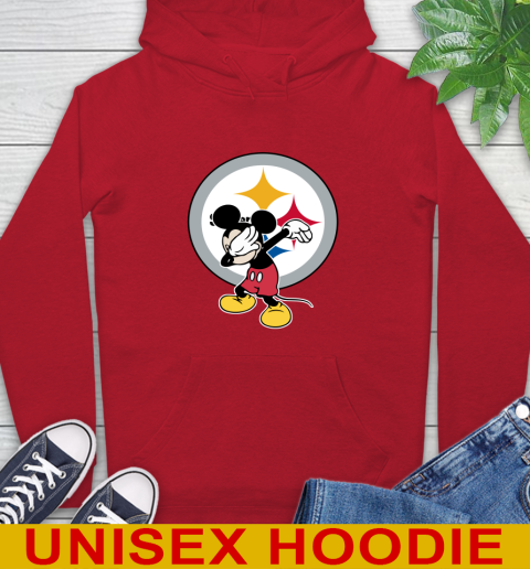 Pittsburgh Steelers NFL Football Dabbing Mickey Disney Sports Hoodie 10