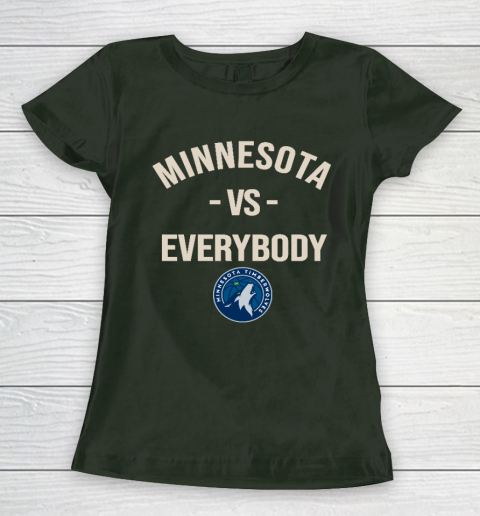 Minnesota Timberwolves Vs Everybody Women's T-Shirt 4