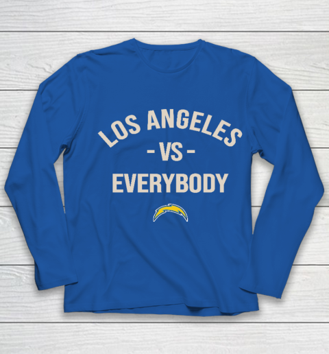 Los Angeles Chargers Vs Everybody Youth Long Sleeve 7