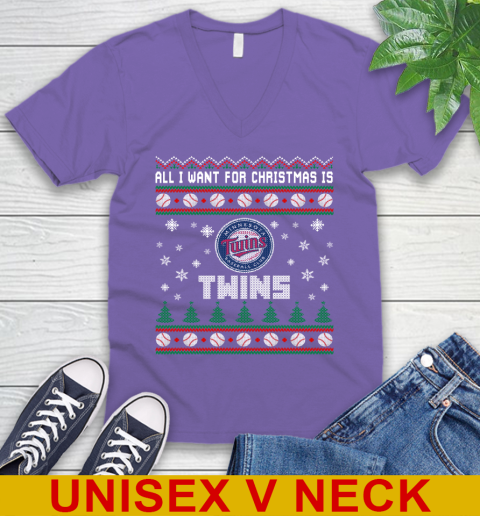 MLB All I Want For Christmas Is Minnesota Twins Baseball Sports 54