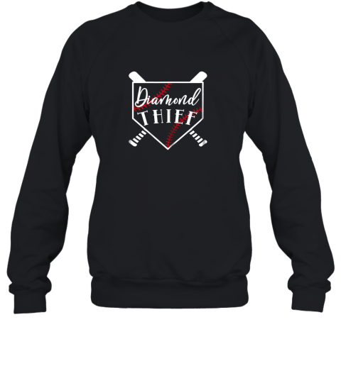 Diamond Thief Baseball Softball School Sport Funny Sweatshirt