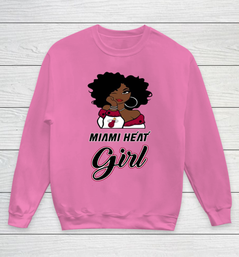 Miami Heat Girl NBA Youth Sweatshirt 7