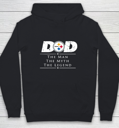 Pittsburgh Steelers NFL Football Dad The Man The Myth The Legend Youth Hoodie